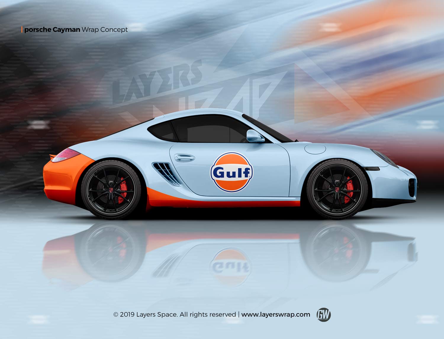 Gulf Branding on Porsche