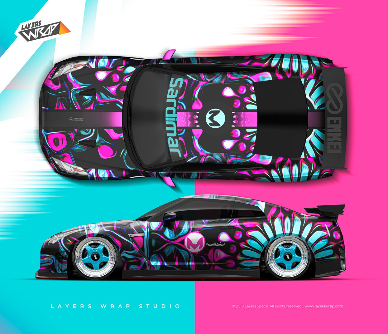 Exclusive Wrap concept on GTR by Layers Wrap