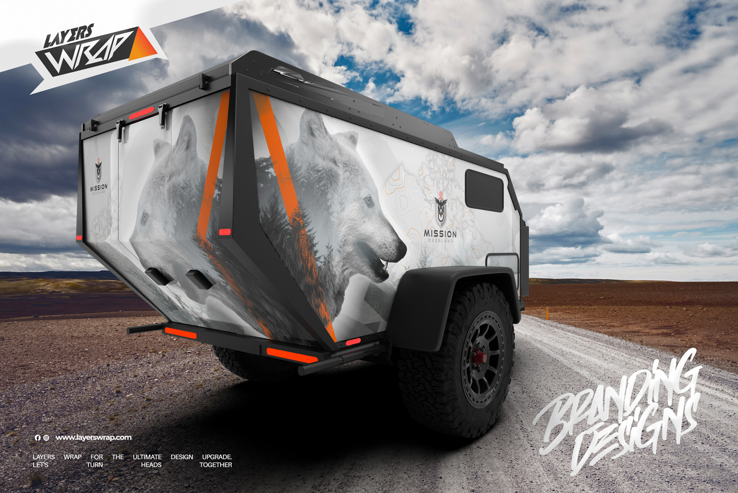 Outstanding Adventure Wrap Design for Mission Overland | Layers Wrap