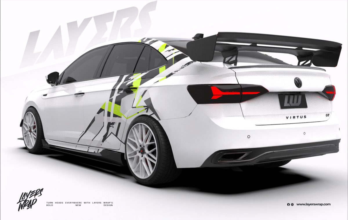 Volkswagen Virtus Partial kit - Neon Fracture