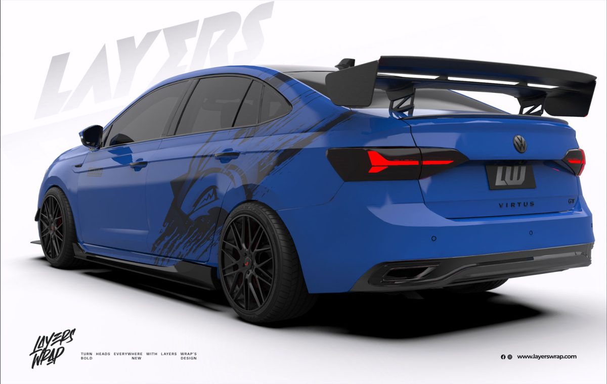 Volkswagen Virtus Partial kit - Wolf Strike Blue