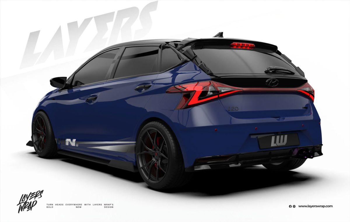 Hyundai i20 Decal - Silver Streak