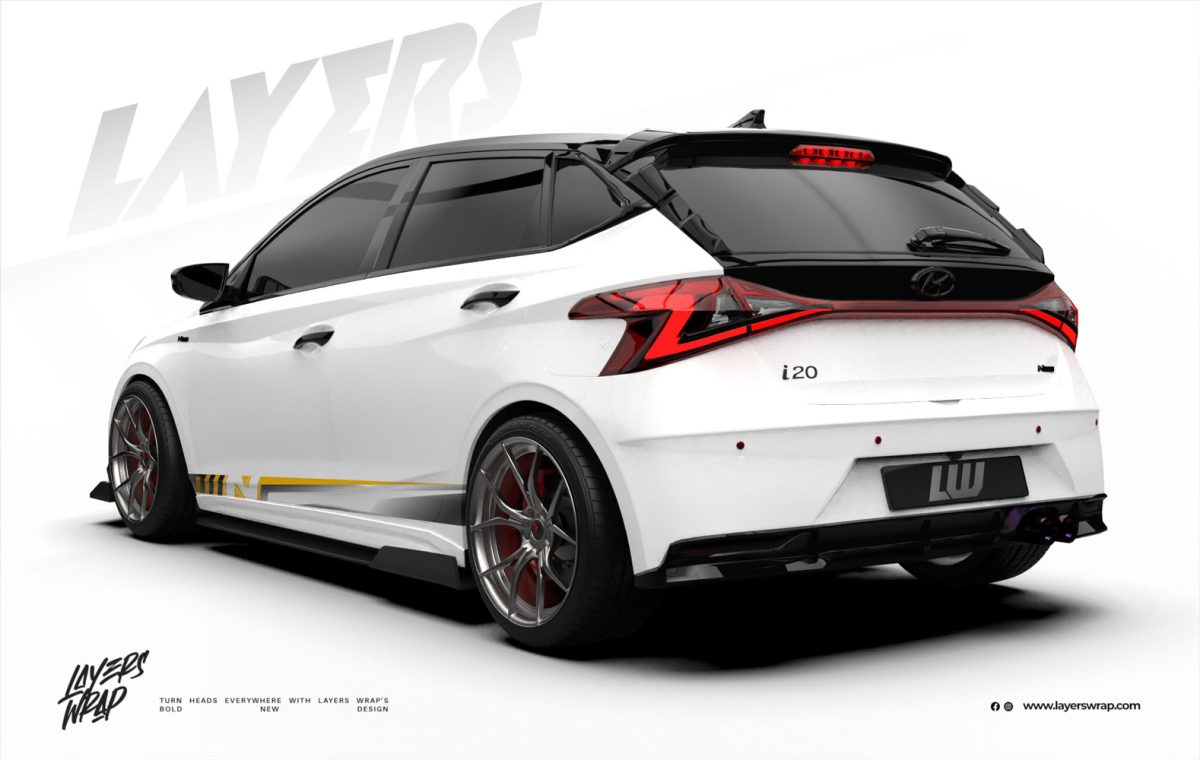 Hyundai i20 Decal - Yellow Pulse