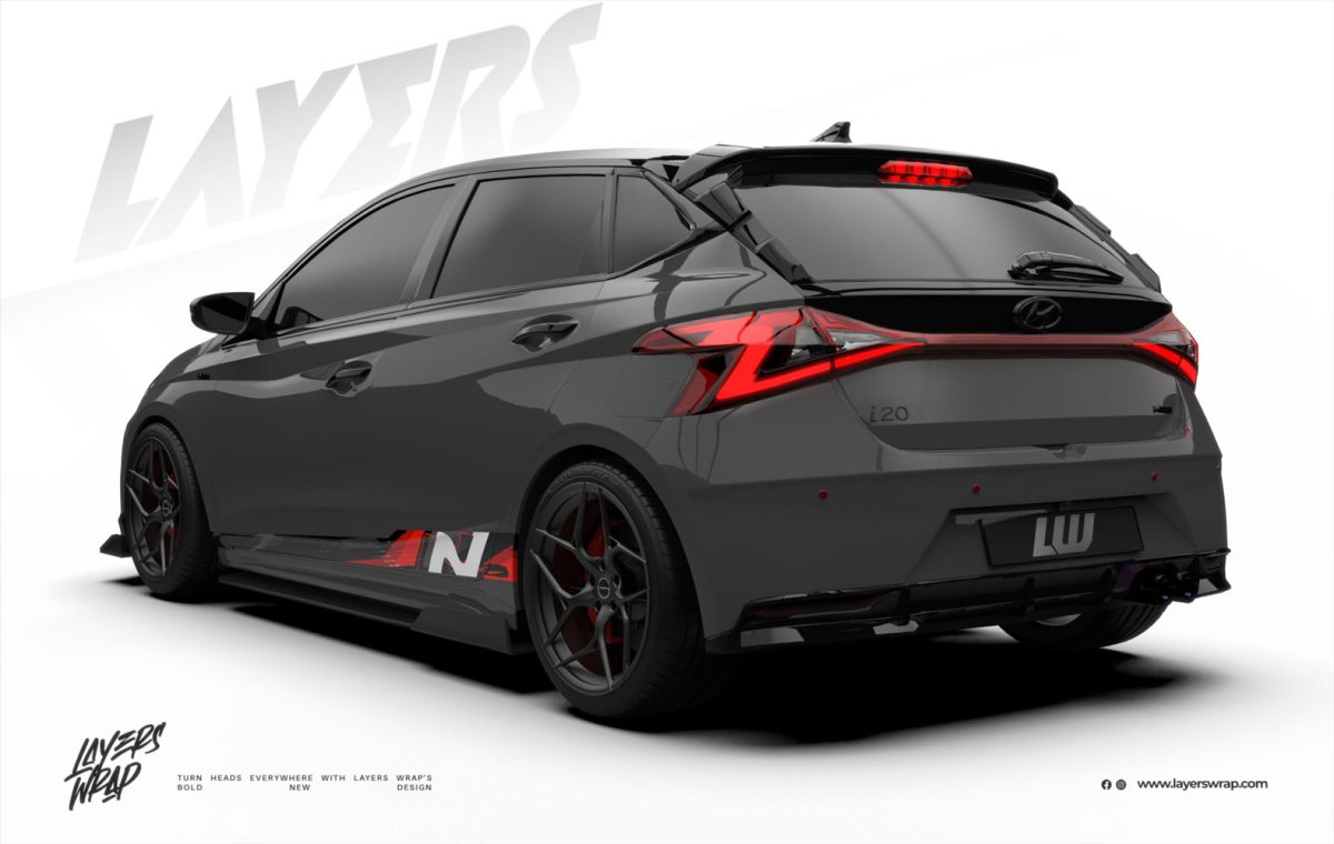 Hyundai i20 Decal - N-Vector Red