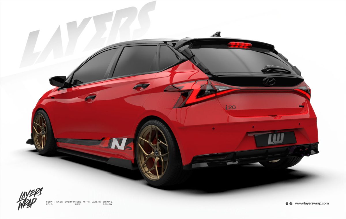 Hyundai i20 Decal - N-Vector Redline