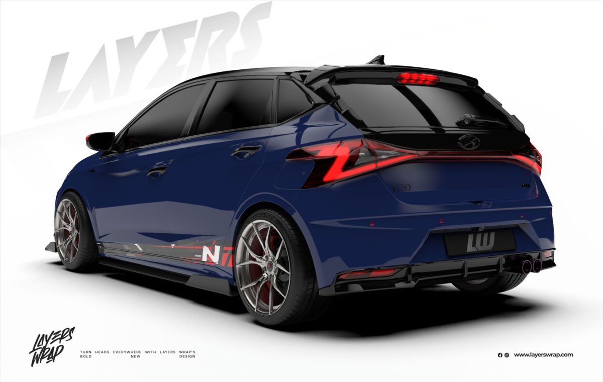 Hyundai i20 Decal - N-Blue