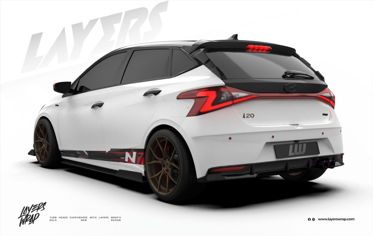Hyundai i20 Decal - N-White