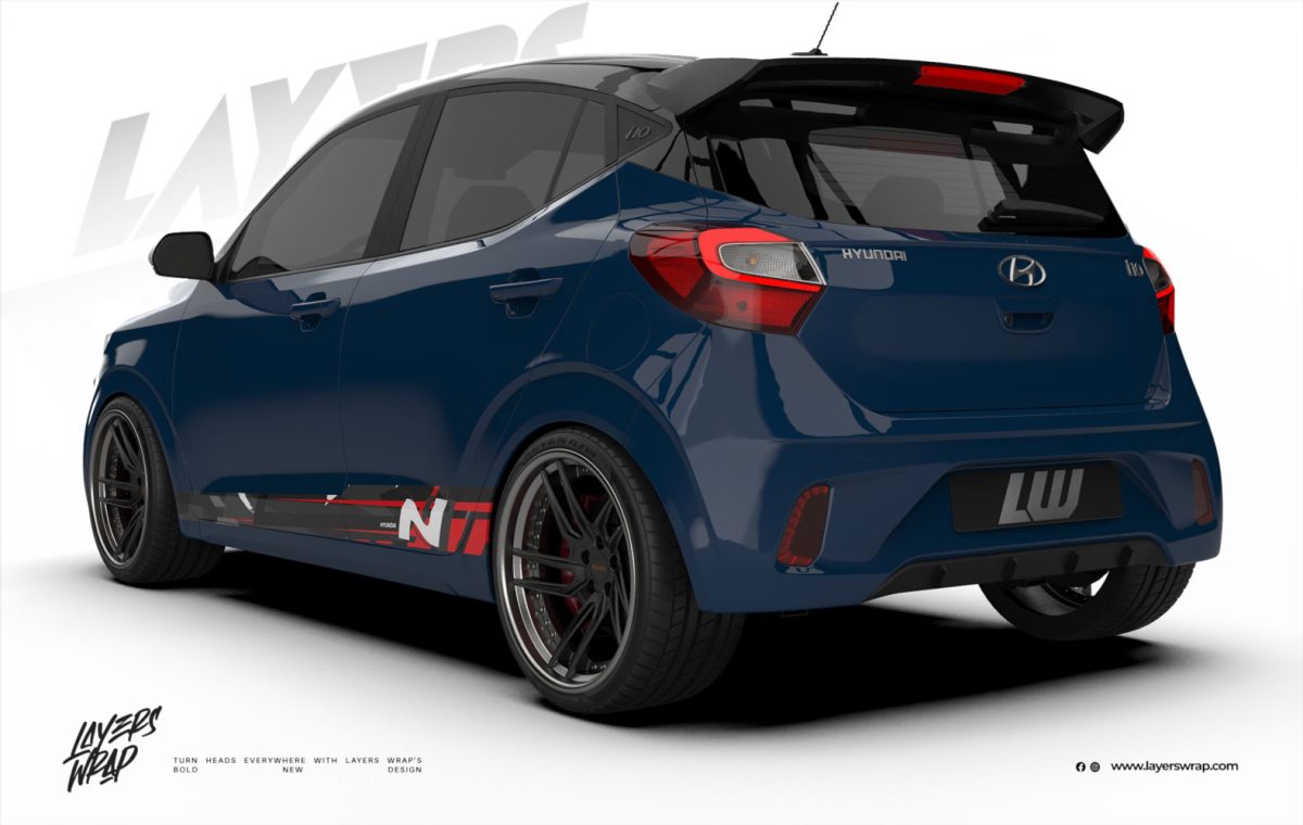 Hyundai Grand i10 Decal - N-Blue