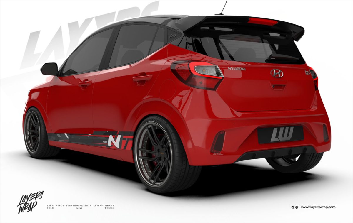 Hyundai Grand i10 Decal - N-Red