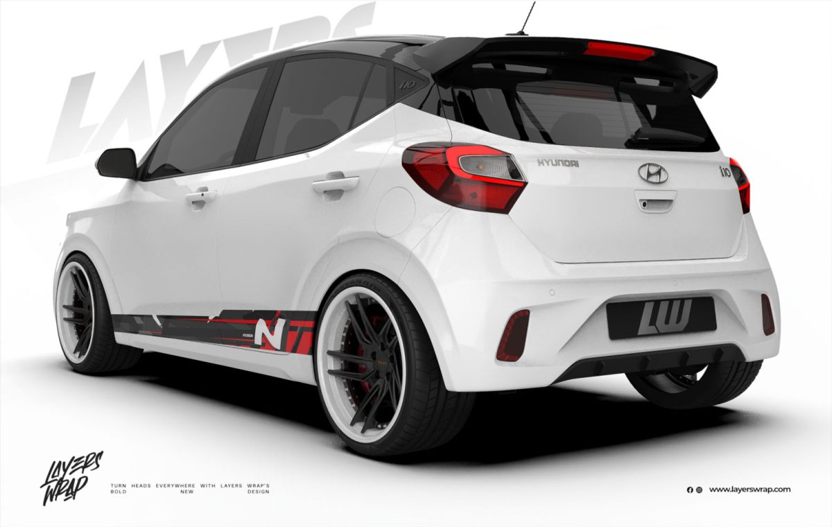 Hyundai Grand i10 Decal - N-White