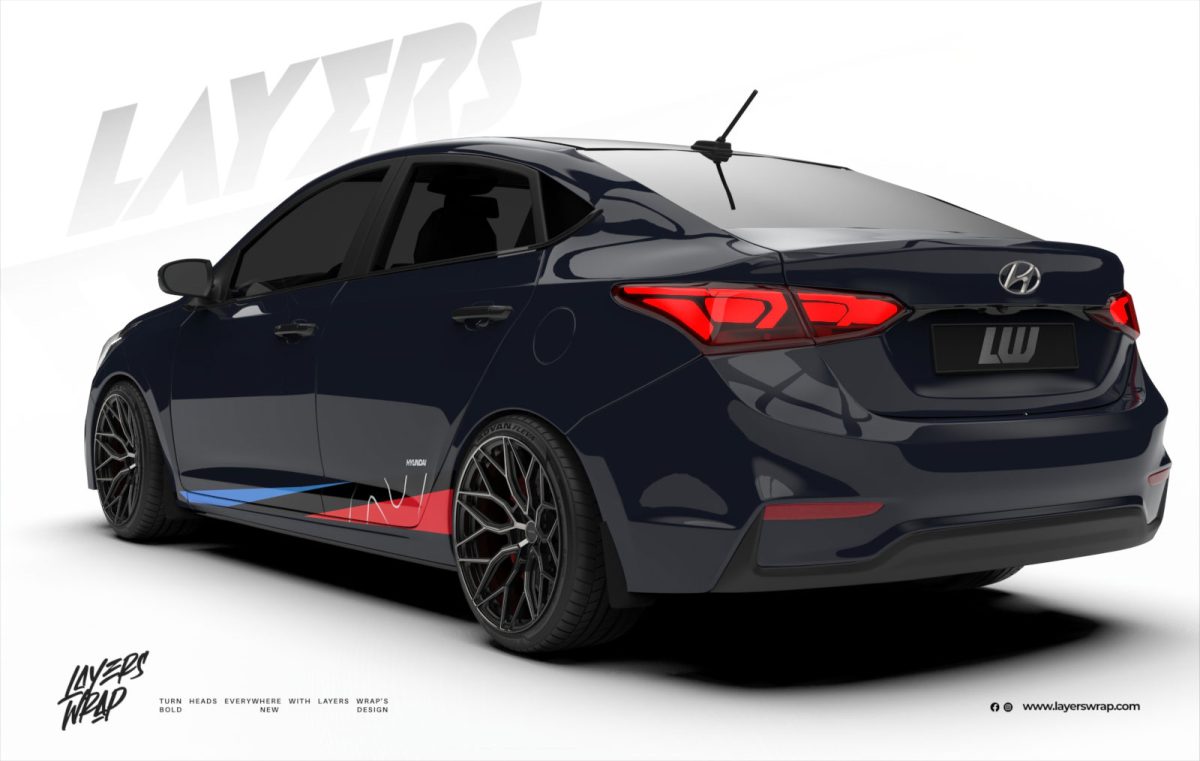 Hyundai Verna Decal - N-Strike