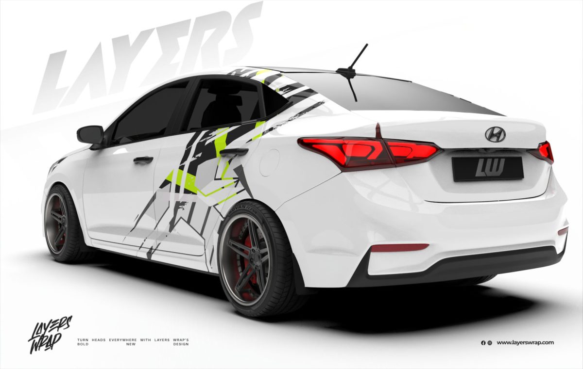 Hyundai Verna Partial Kit - Neon Fracture