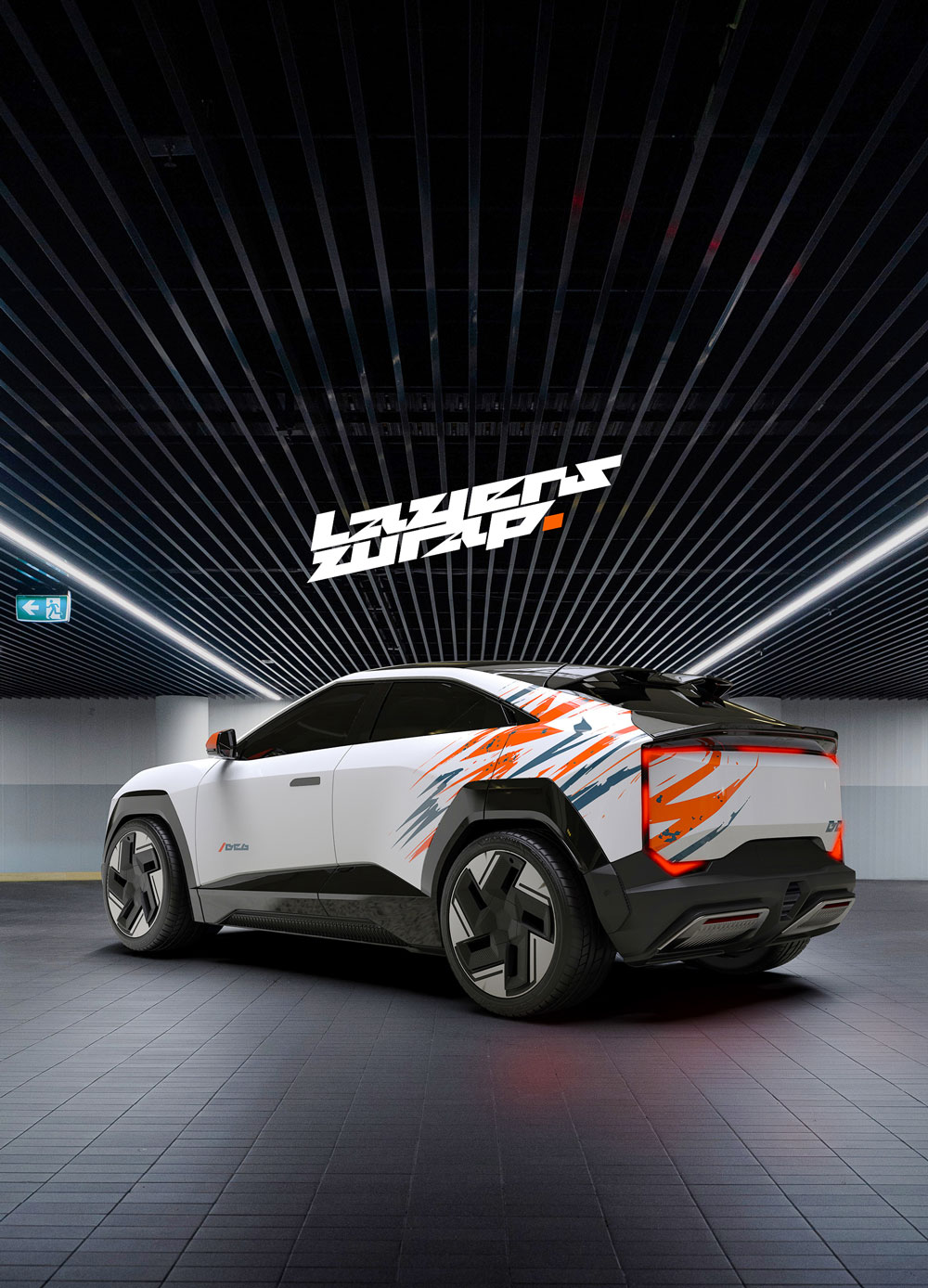 Mahindra BE6 Partial Wrap by Layers Wrap