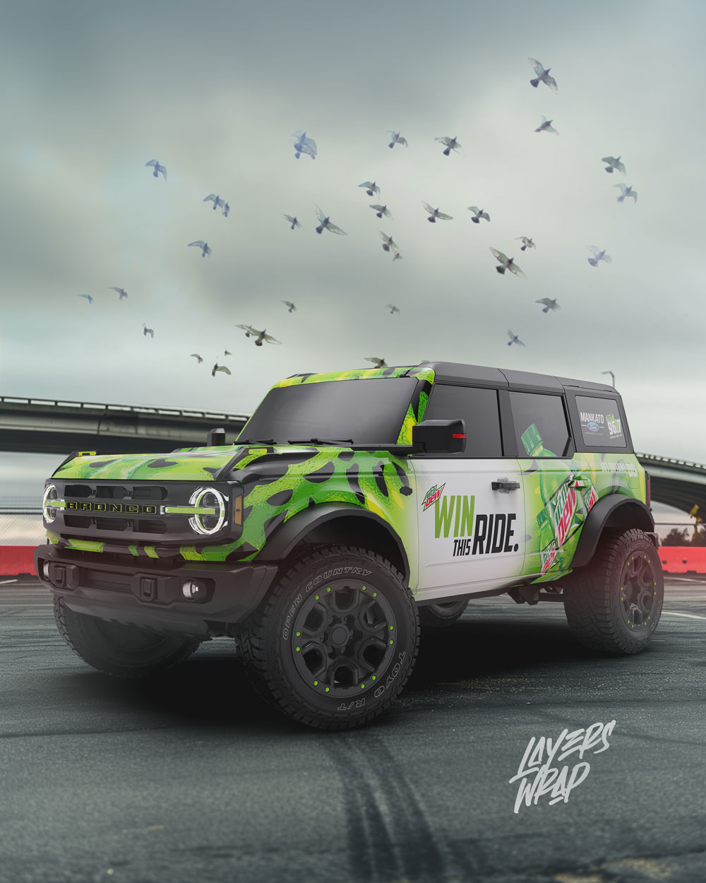 Bronco wrap design by Layers Wrap