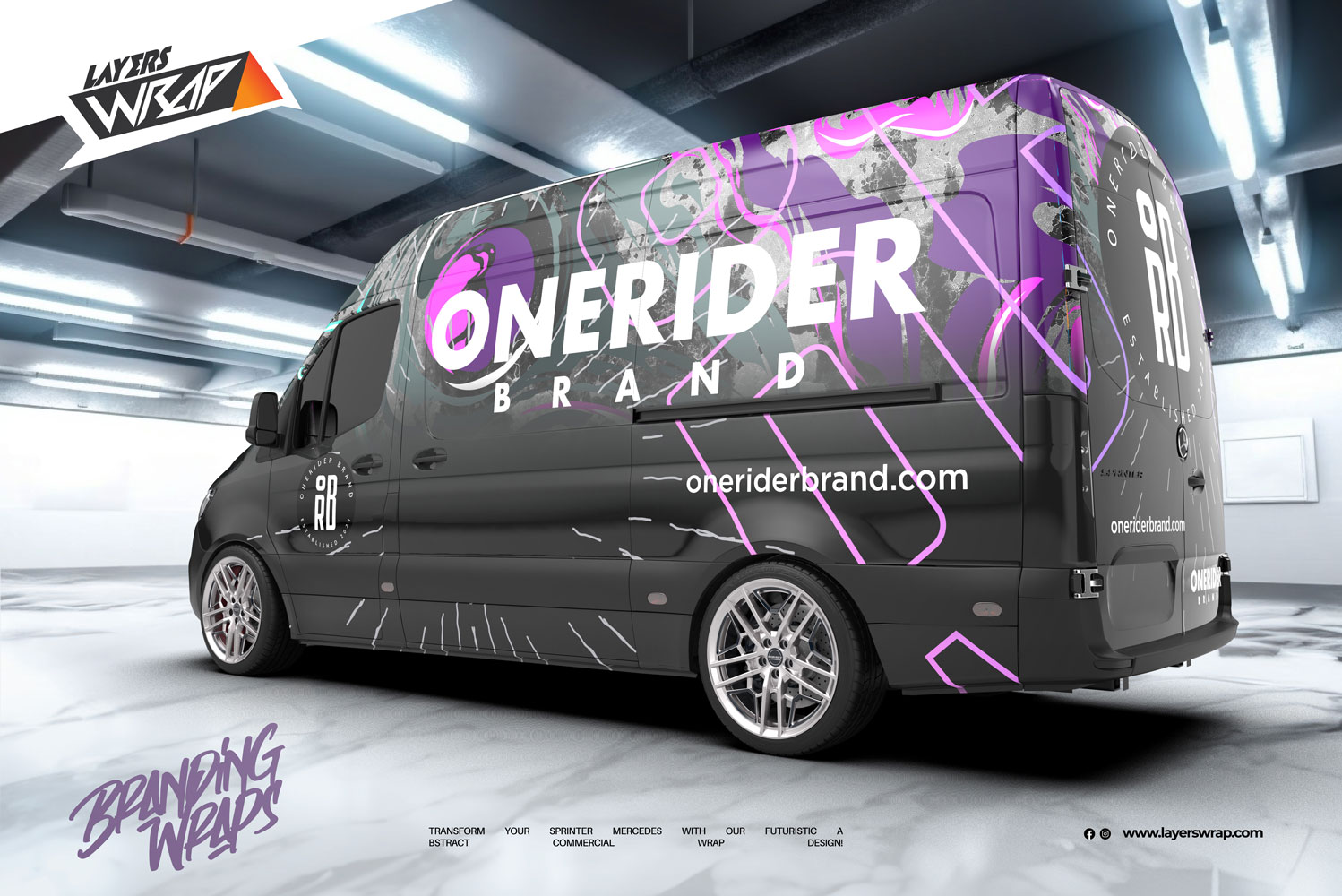 Sprinter wrap design by Layers Wrap Studio