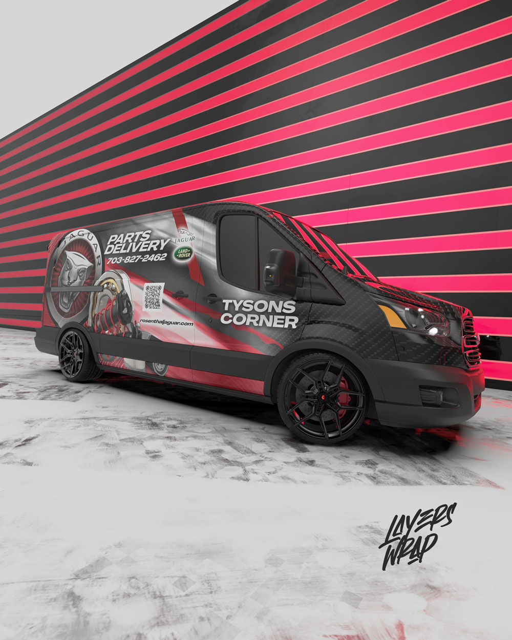 Ford Transit wrap concept by Layers Wrap Studio