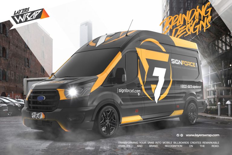 Ford Transit wrap design by Layers Wrap Studio