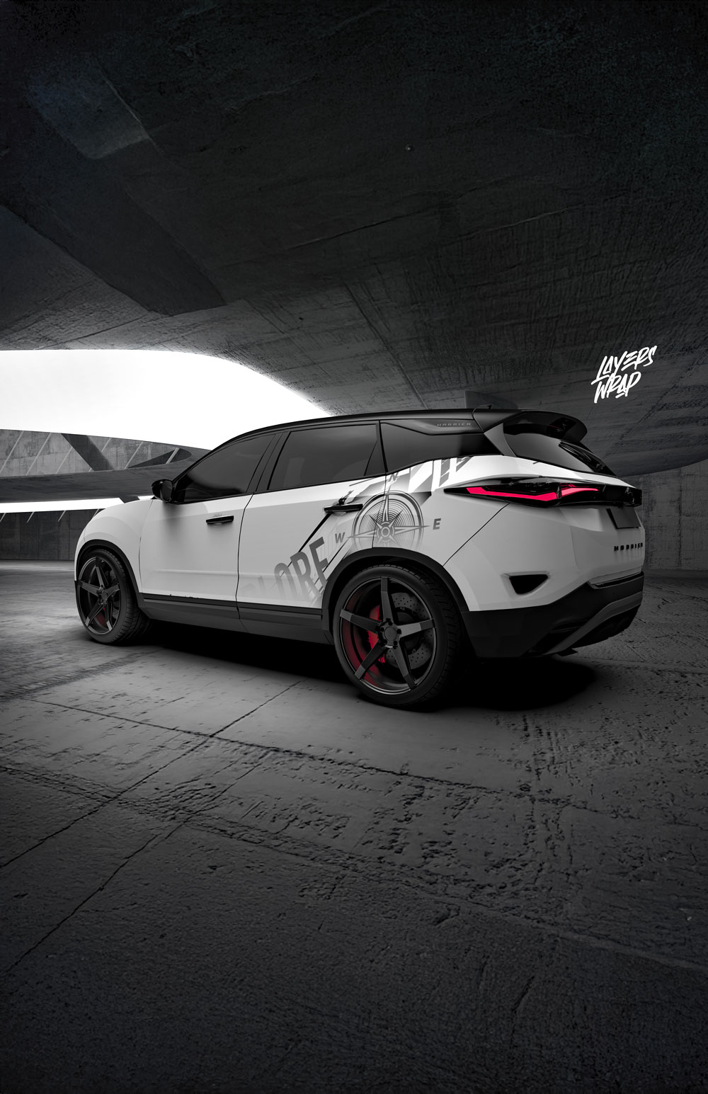 Tata Harrier Partial Wrap by Layers Wrap