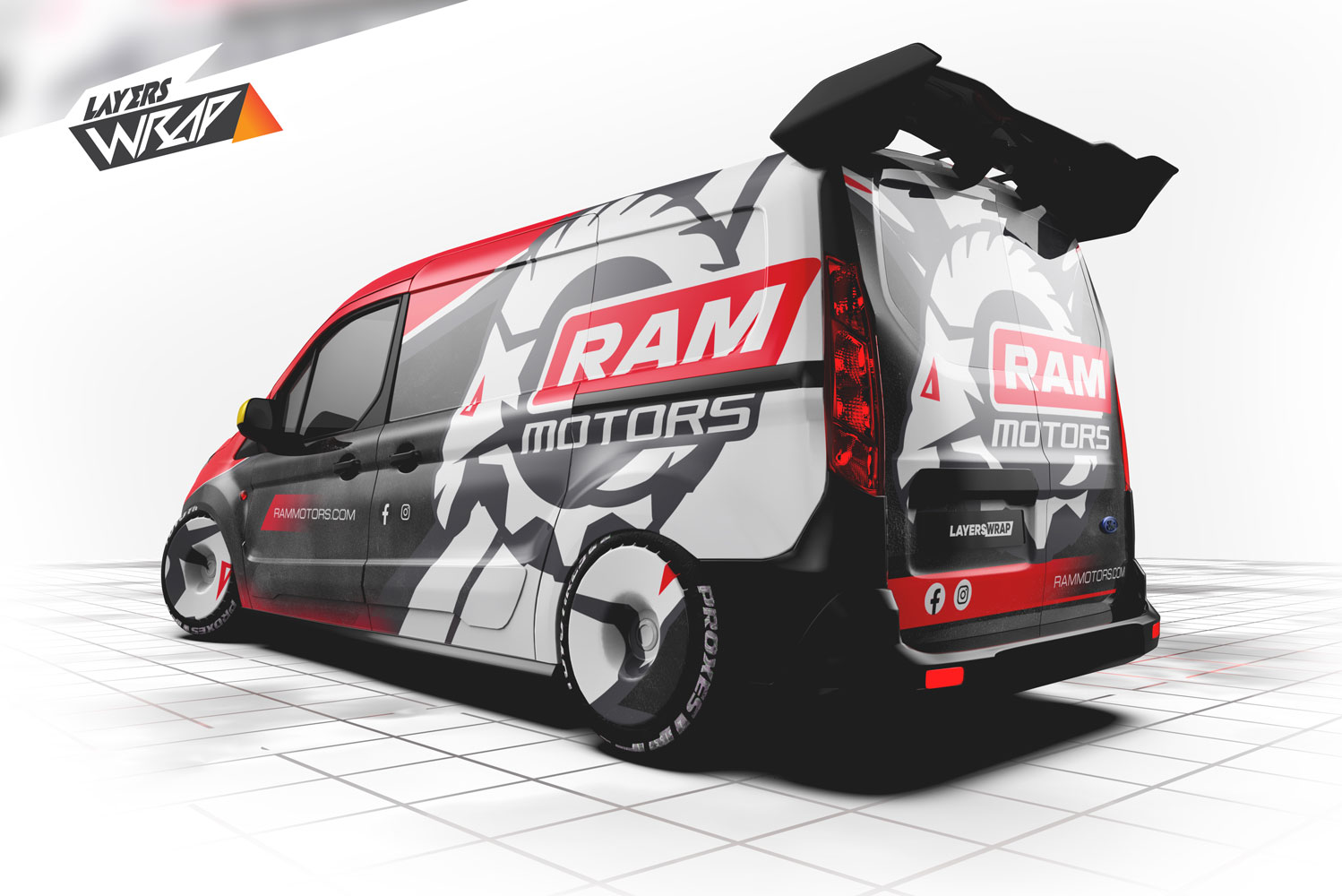 Transit Connect Wrap design by Layers Wrap Studio