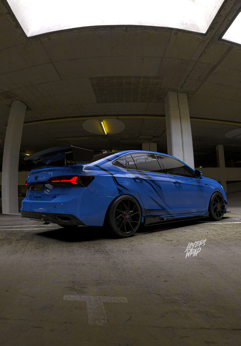 Volkswagen Virtus Partial Wrap by Layers Wrap