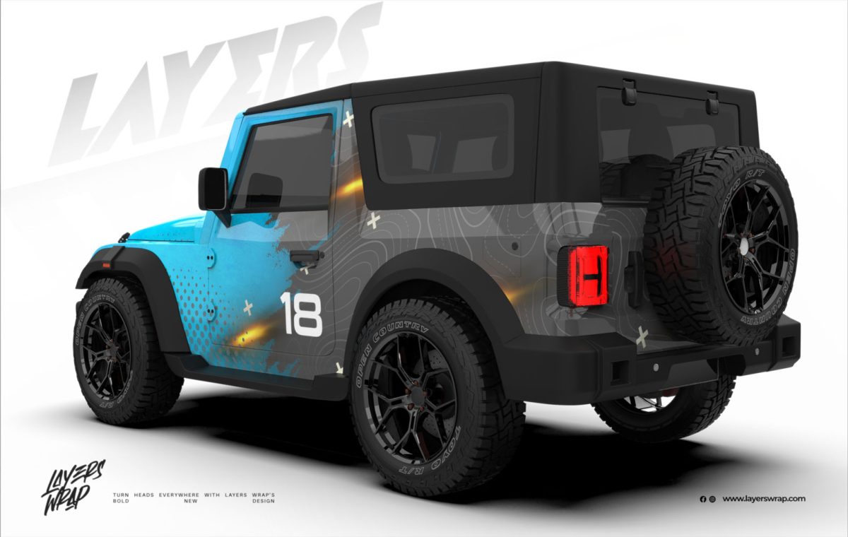 Mahindra Thar Full Wrap Kit - Combat Line