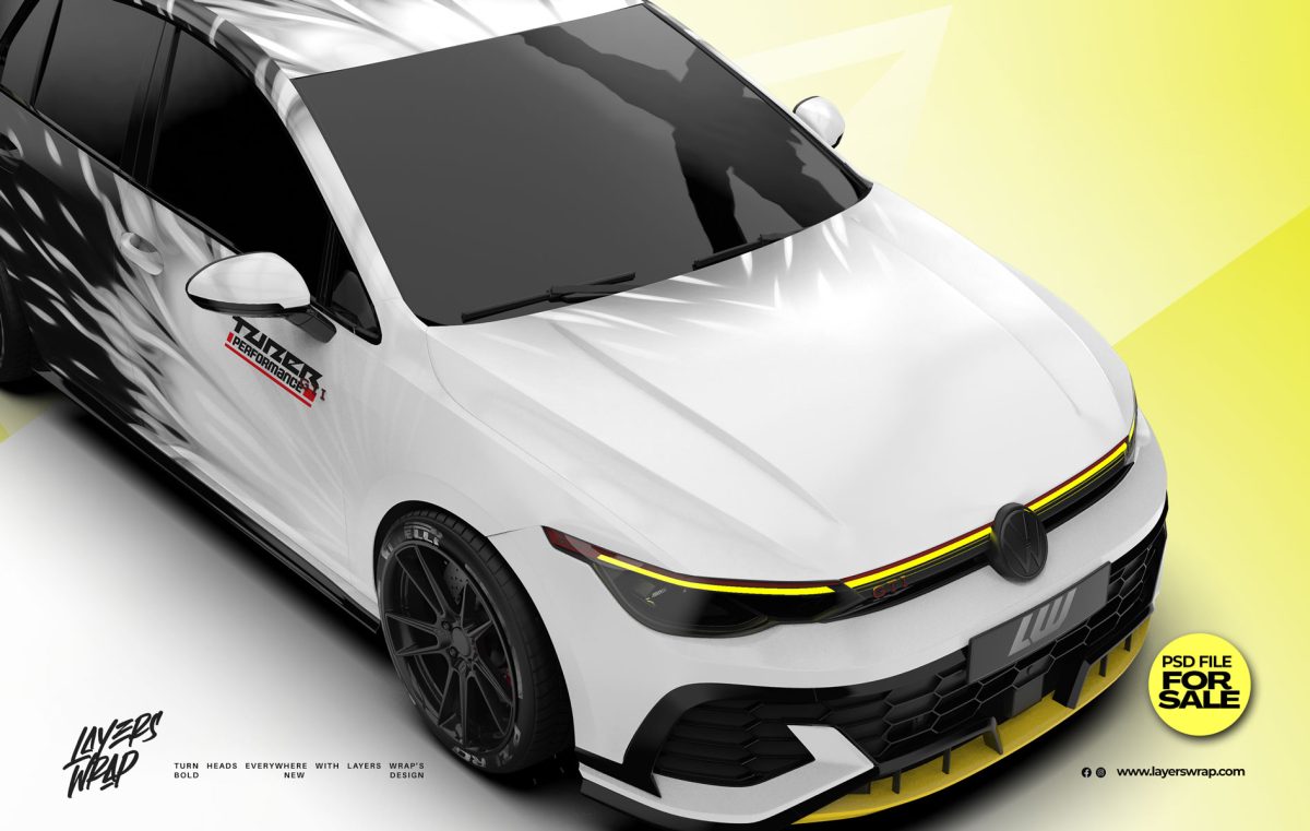 Volkswagen Golf Mk8 - Velocity Fade  (PSD FILE DOWNLOAD)