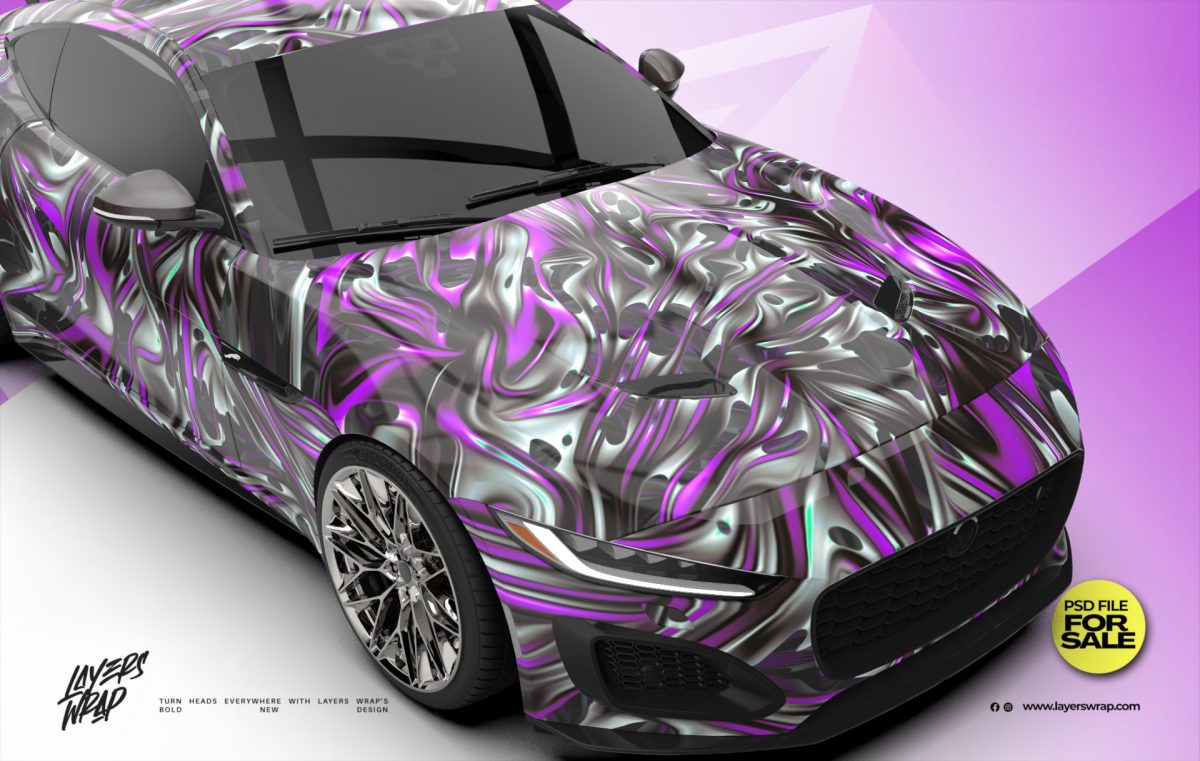 Jaguar F-Type – Liquid Velocity Signature Wrap (PSD FILE DOWNLOAD)