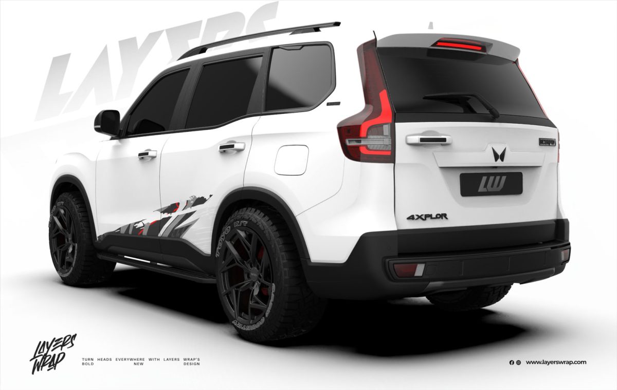 Mahindra Scorpio Decal - Flux Lines