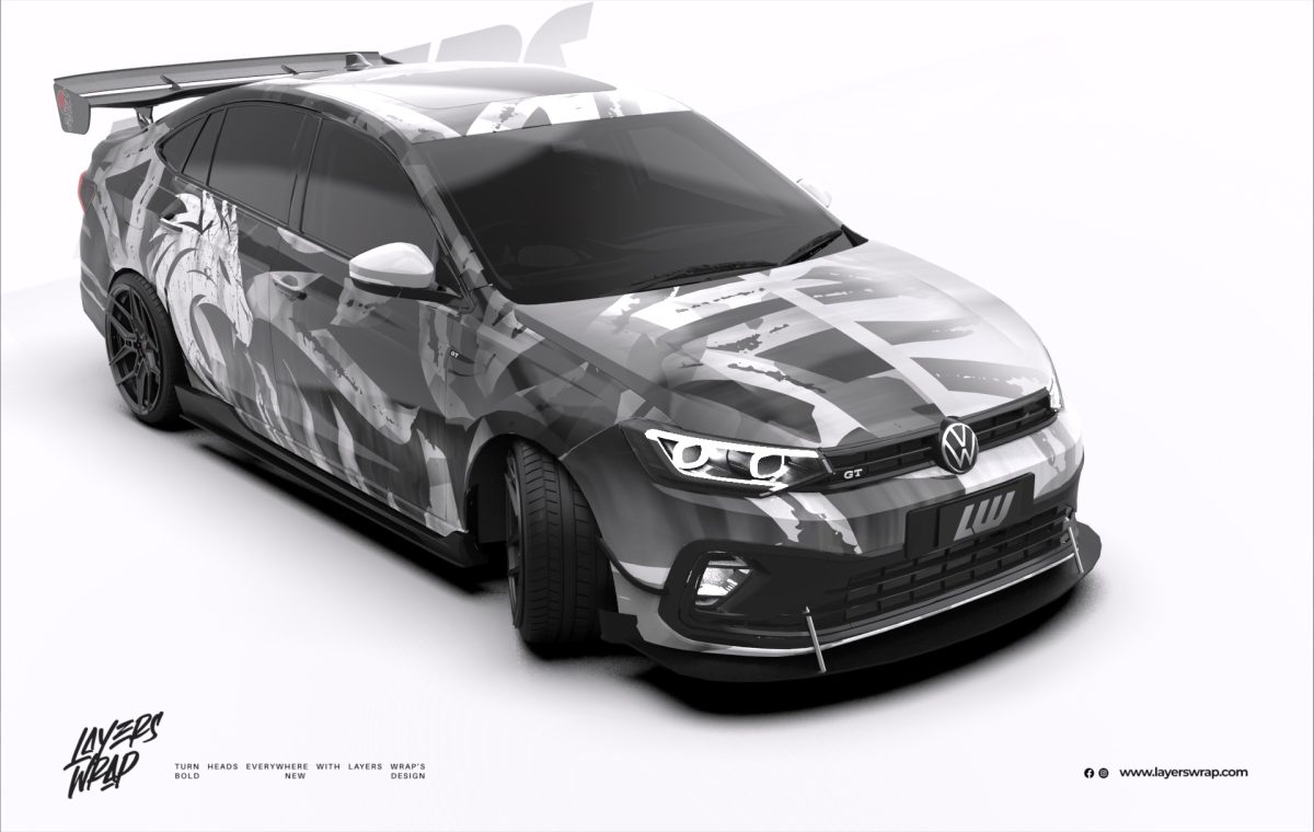 Volkswagen Virtus – Monochrome Rage Full Wrap