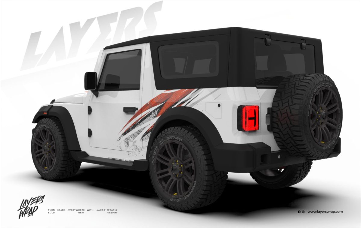 Mahindra Thar Partial Kit - Dune Strike Decal Kit