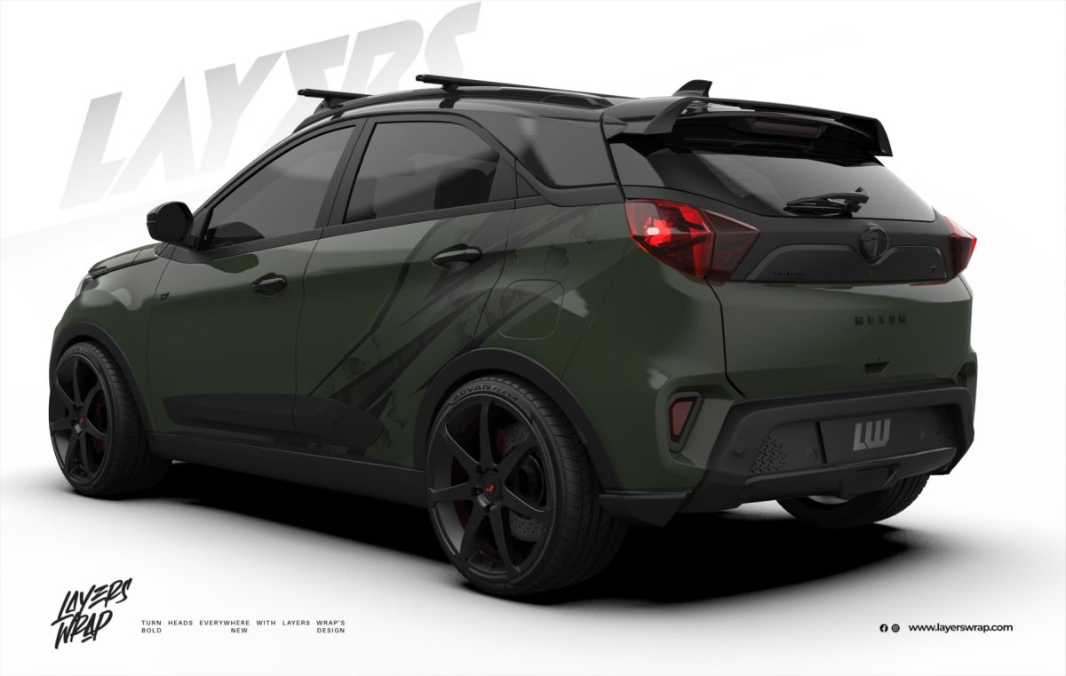 Tata Nexon Partial Kit - Green Pixel Strike