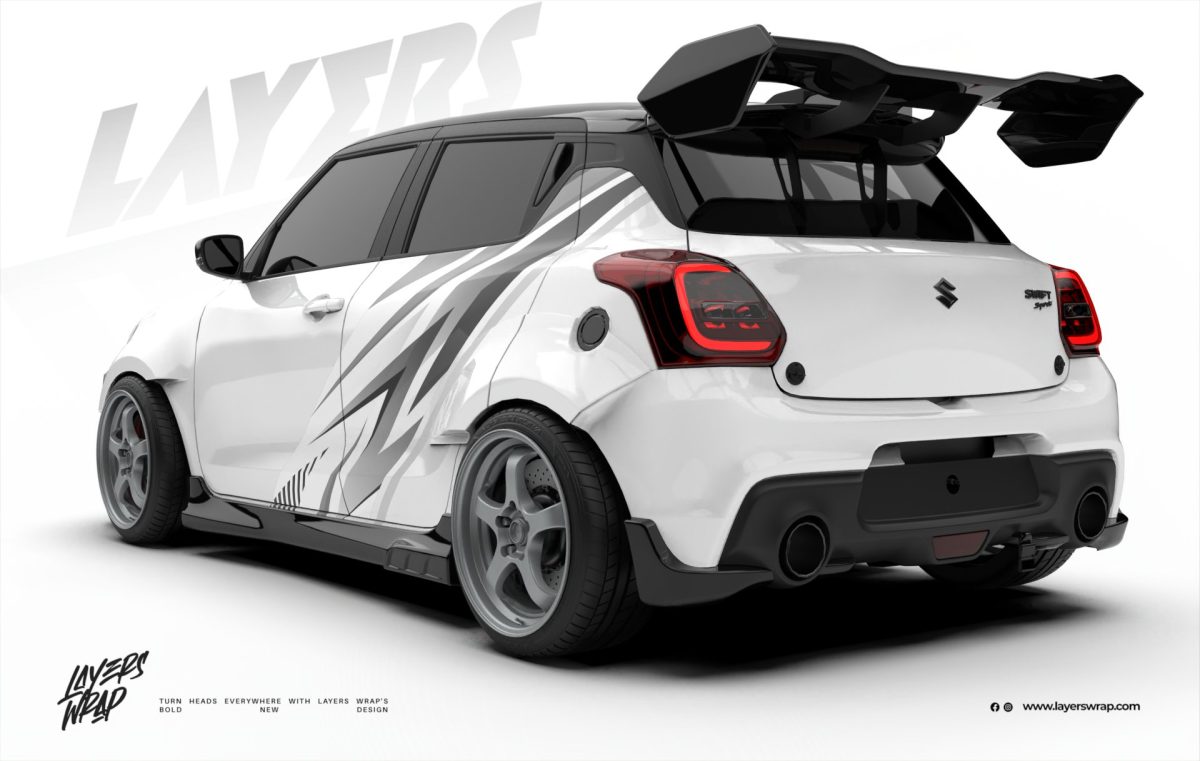 Suzuki Swift Partial Wrap Kit - Phantom Edge