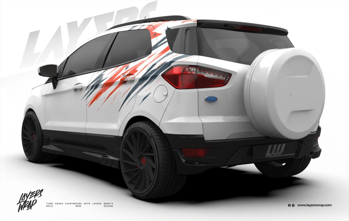 Ford Ecosport Partial Wrap Kit - Edge Strike