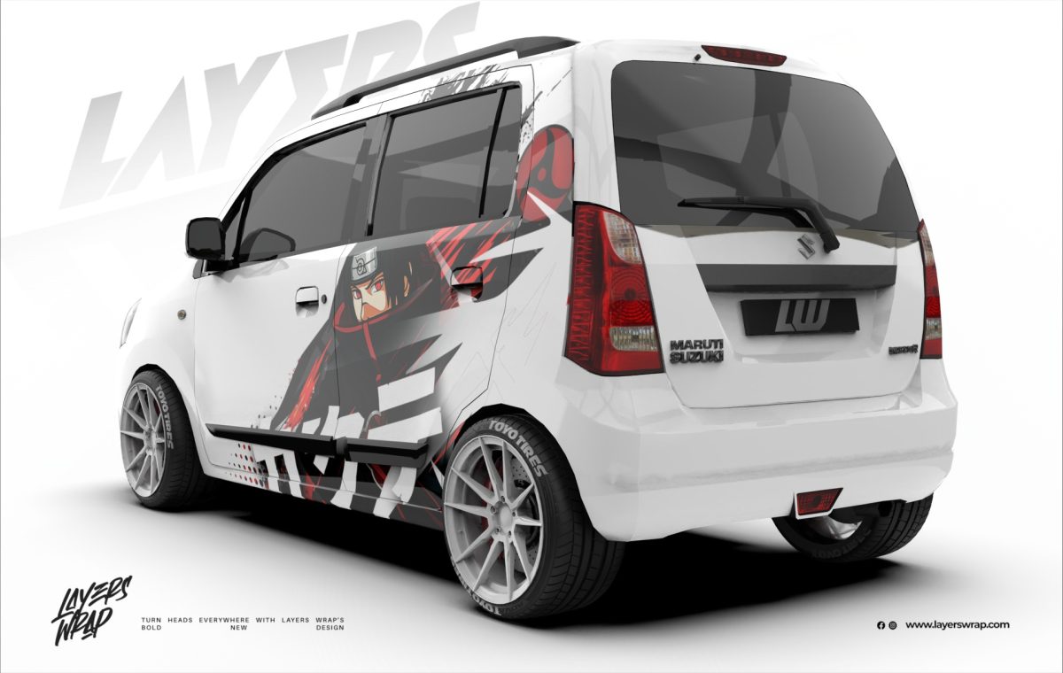 Suzuki WagonR Partial Wrap Kit - Itachi Shadow