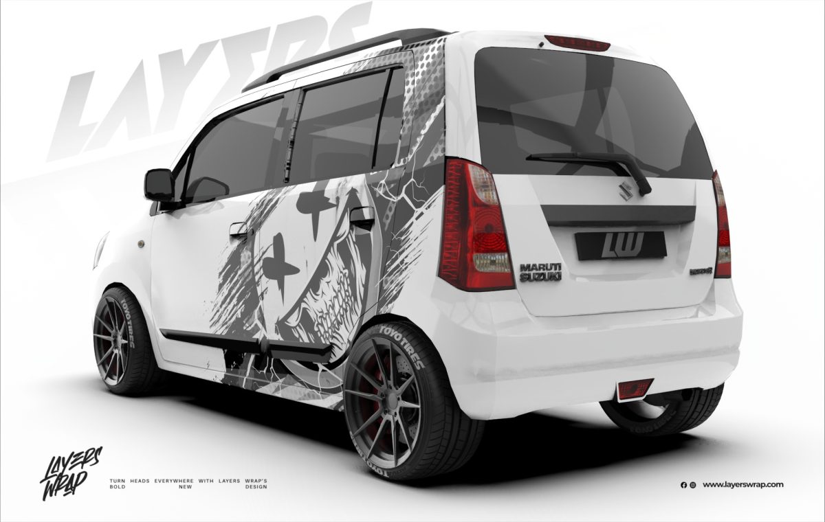 Suzuki WagonR Partial Wrap Kit - Street Chaos