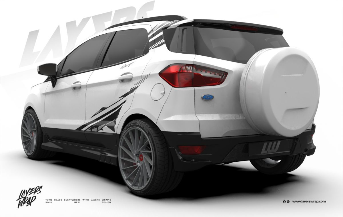 Ford Ecosport Decal - Razor stripe
