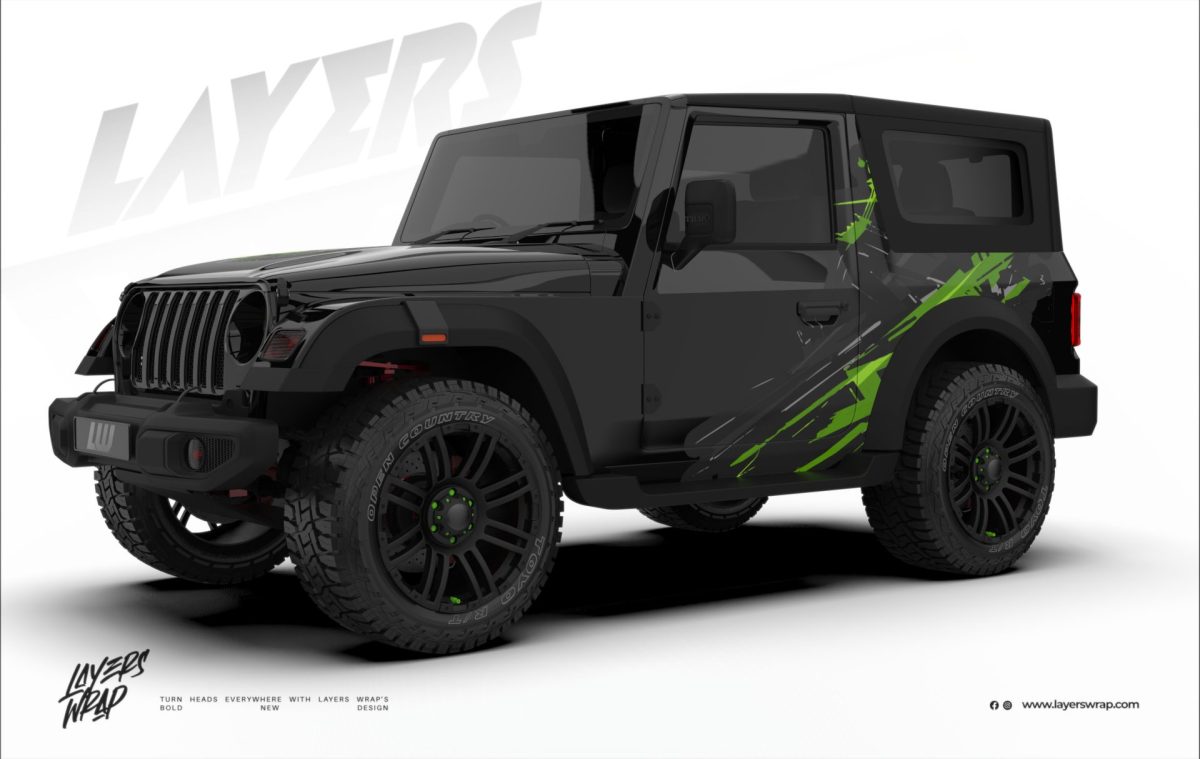 Mahindra Thar Partial Kit - Neon Strike