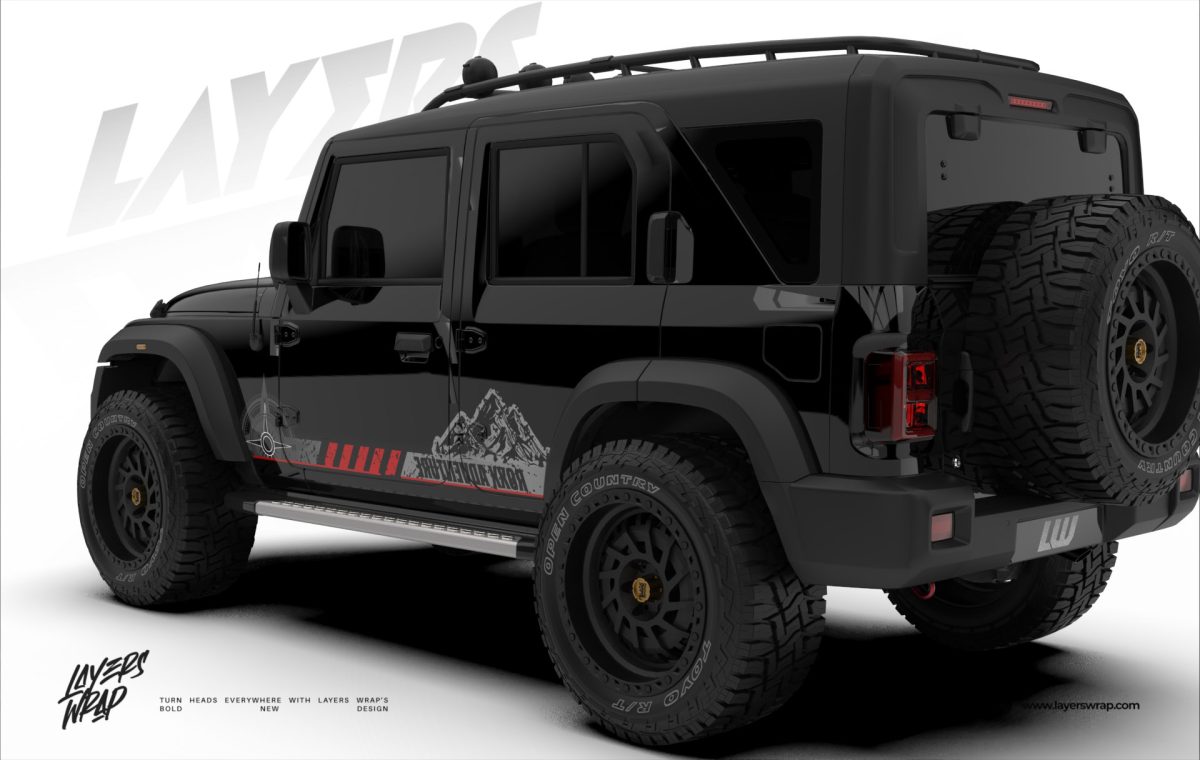 Mahindra Thar Roxx Decal - Roxx Adventure