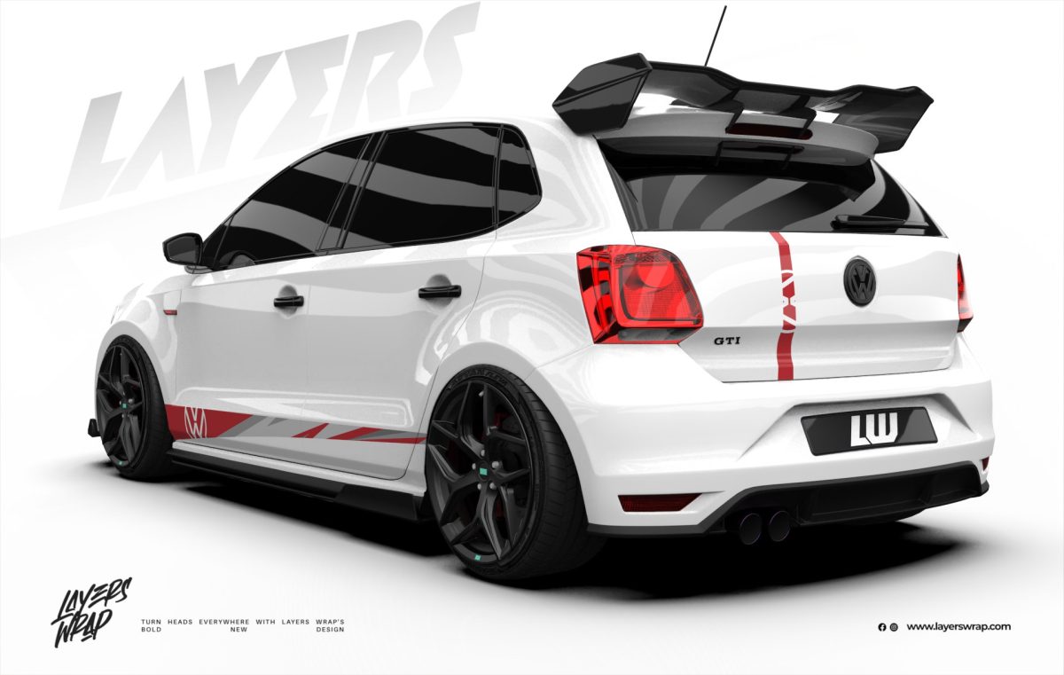 Volkswagen Polo Decal - Red edge